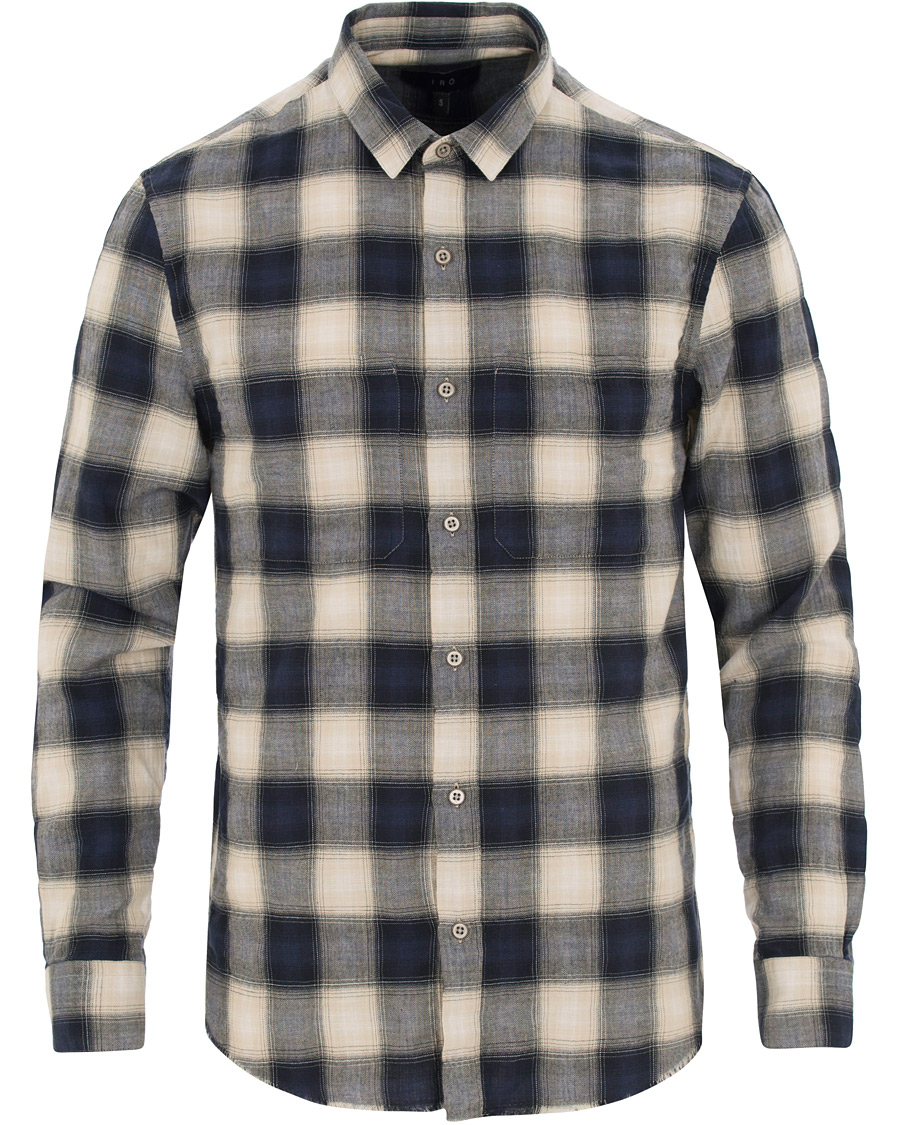 Heren | Overhemden | IRO | Namio Check Shirt Blue/White