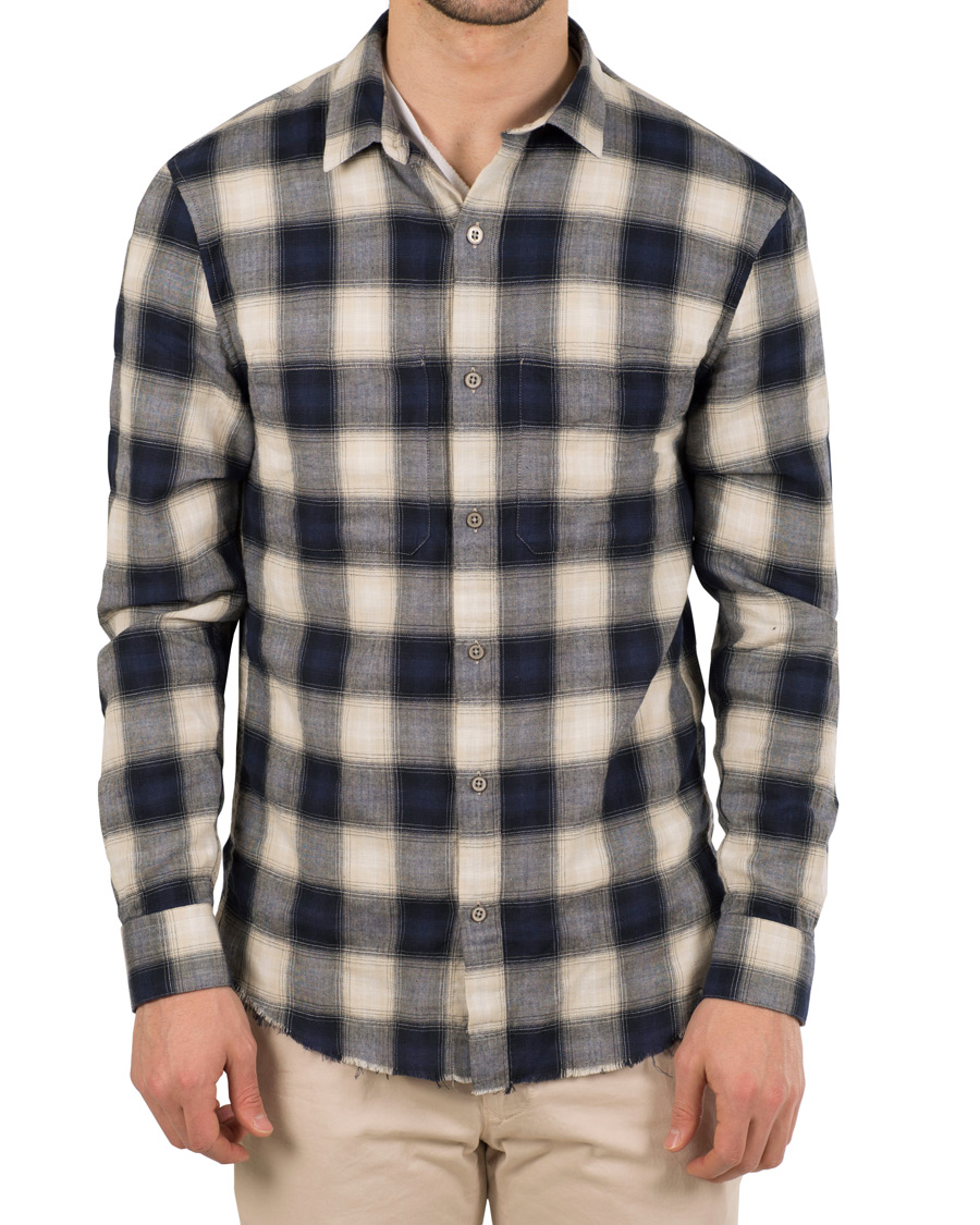 Heren | Overhemden | IRO | Namio Check Shirt Blue/White