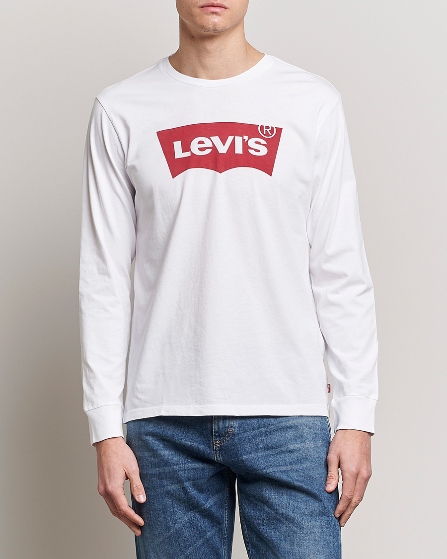 Men | Levi's | Levi's | Logo Long Sleeve T-Shirt White