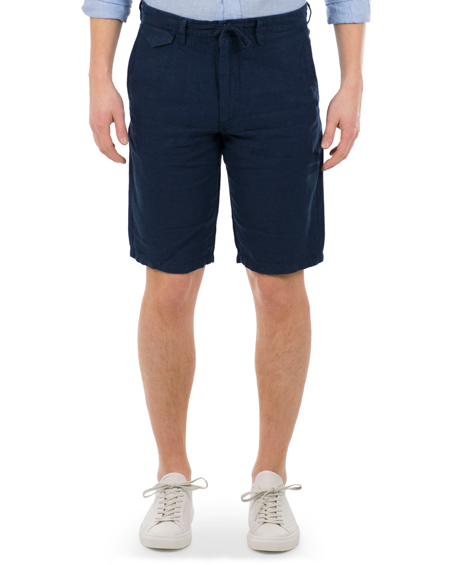 Heren | Korte broek | GANT | Relax Linen Shorts Classic Blue
