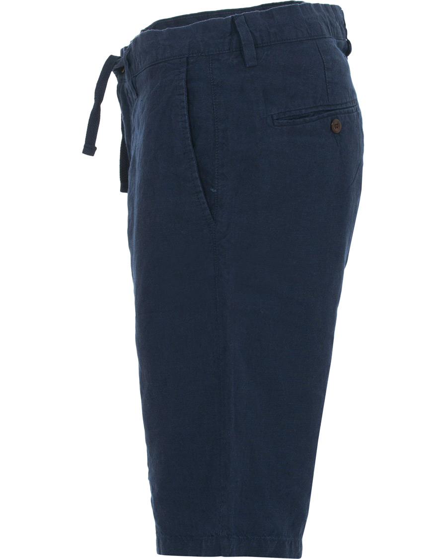 Heren | Korte broek | GANT | Relax Linen Shorts Classic Blue