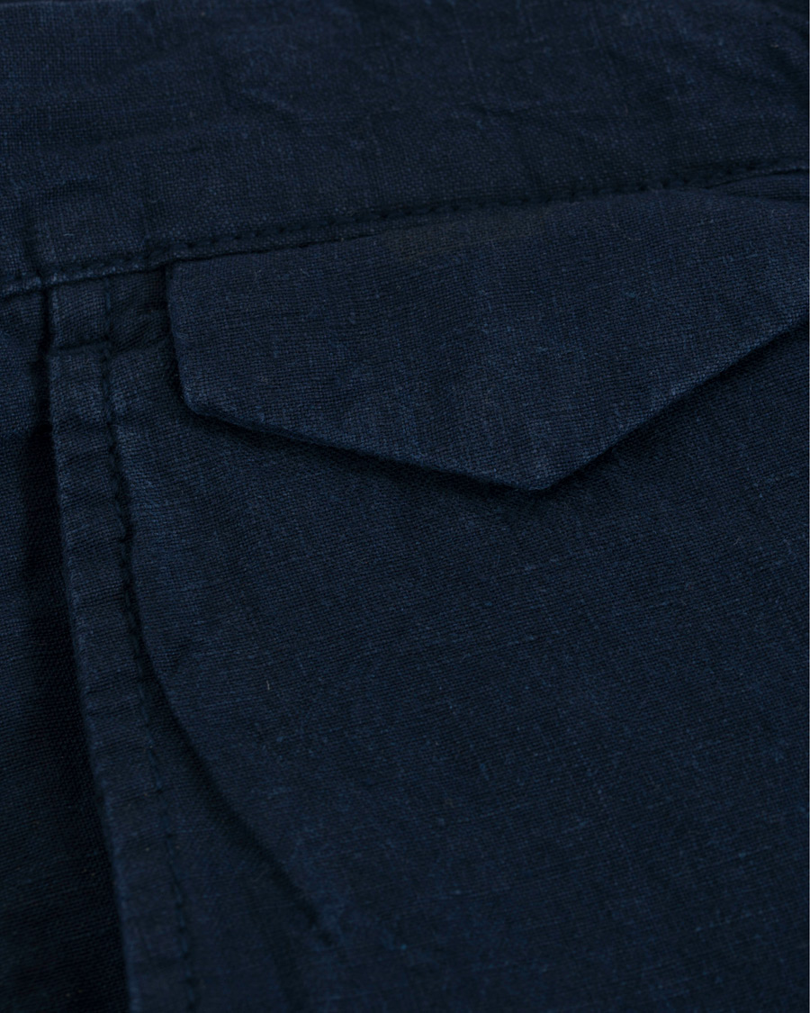 Heren | Korte broek | GANT | Relax Linen Shorts Classic Blue