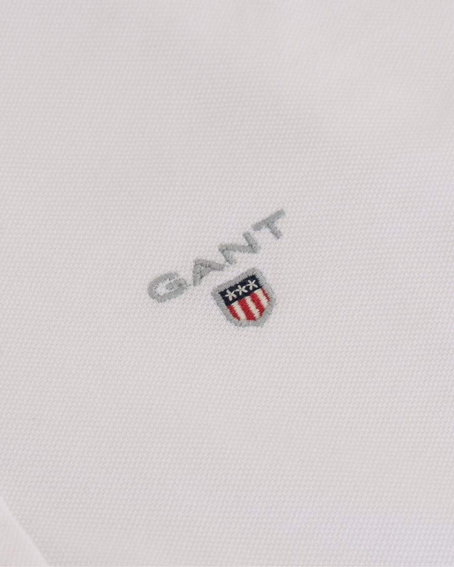 Heren | Overhemden | GANT | Slim Fit Tech Prep Pique Shirt White