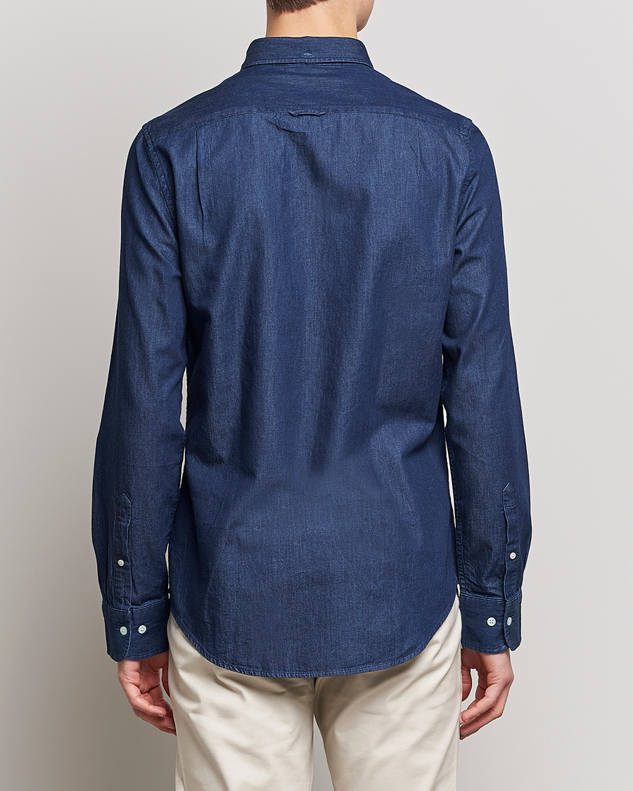 Heren | Overhemden | GANT | Slim Fit Denim Shirt Dark Indigo