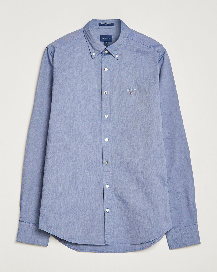 Heren | Overhemden | GANT | Slim Fit Oxford Shirt Persian Blue