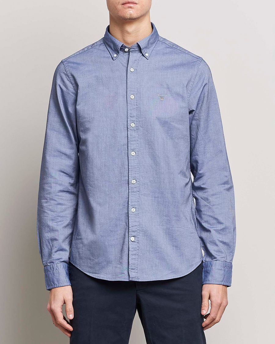 Heren | Overhemden | GANT | Slim Fit Oxford Shirt Persian Blue