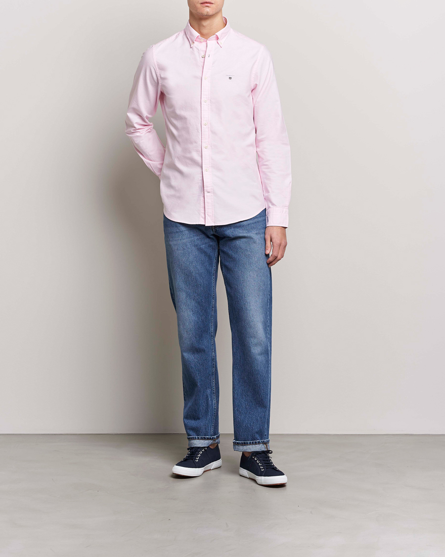 Heren | Overhemden | GANT | Slim Fit Oxford Shirt Light Pink