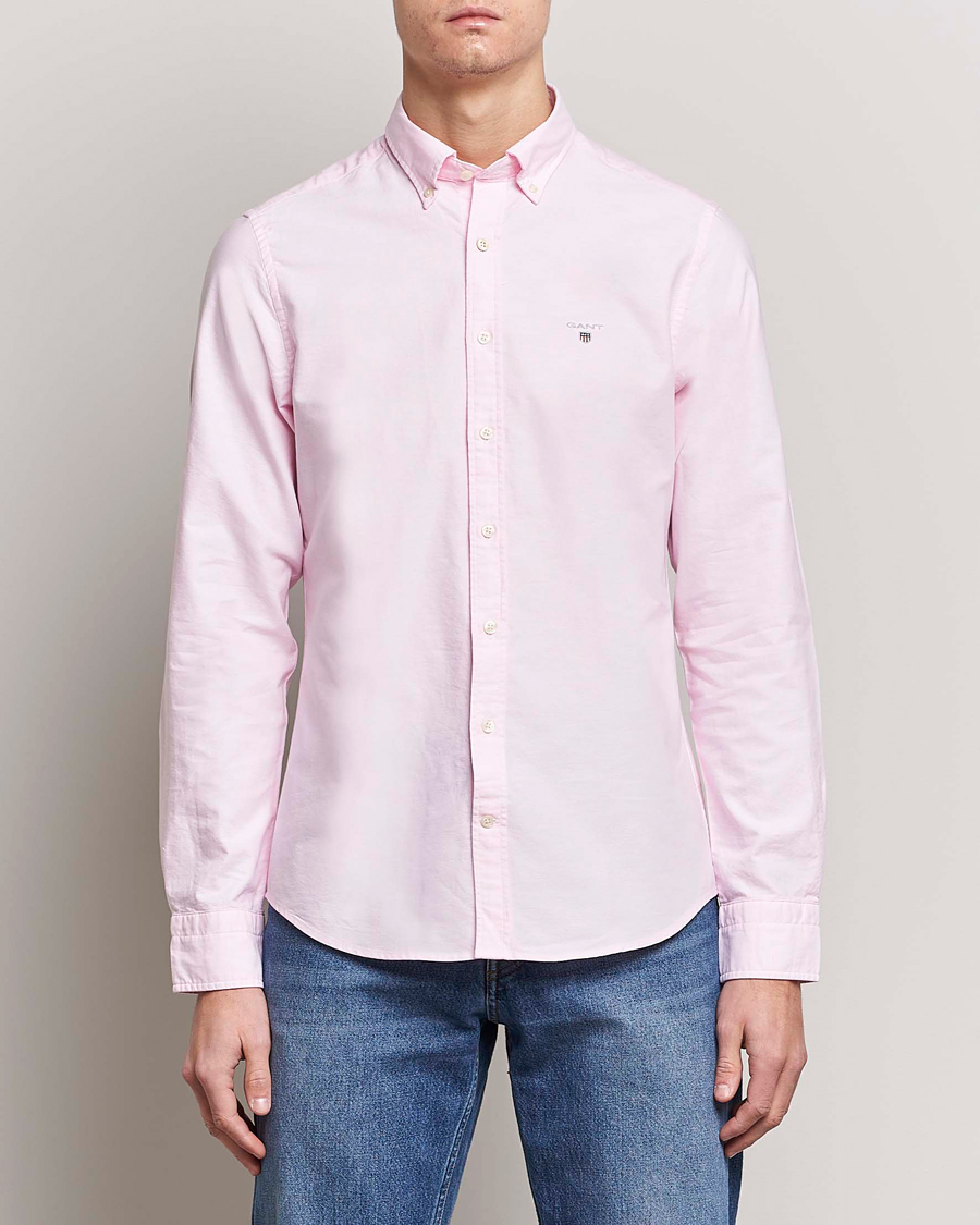 Heren | Overhemden | GANT | Slim Fit Oxford Shirt Light Pink