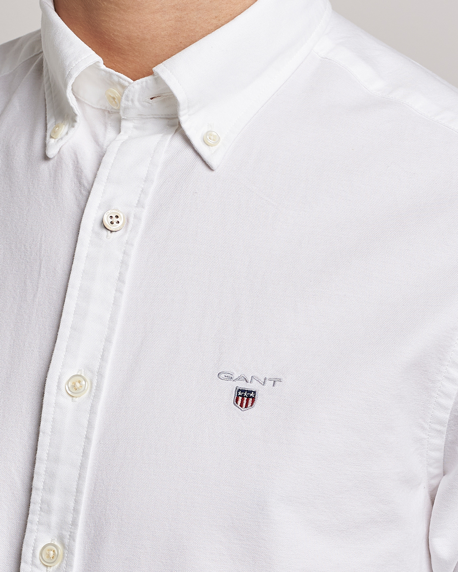 Heren | Overhemden | GANT | Slim Fit Oxford Shirt White