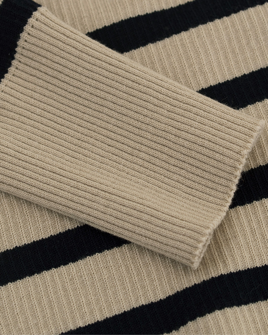 Heren | Truien | S.N.S. Herning | Sub Striped Knitted Sweater Desert Sand/Marine