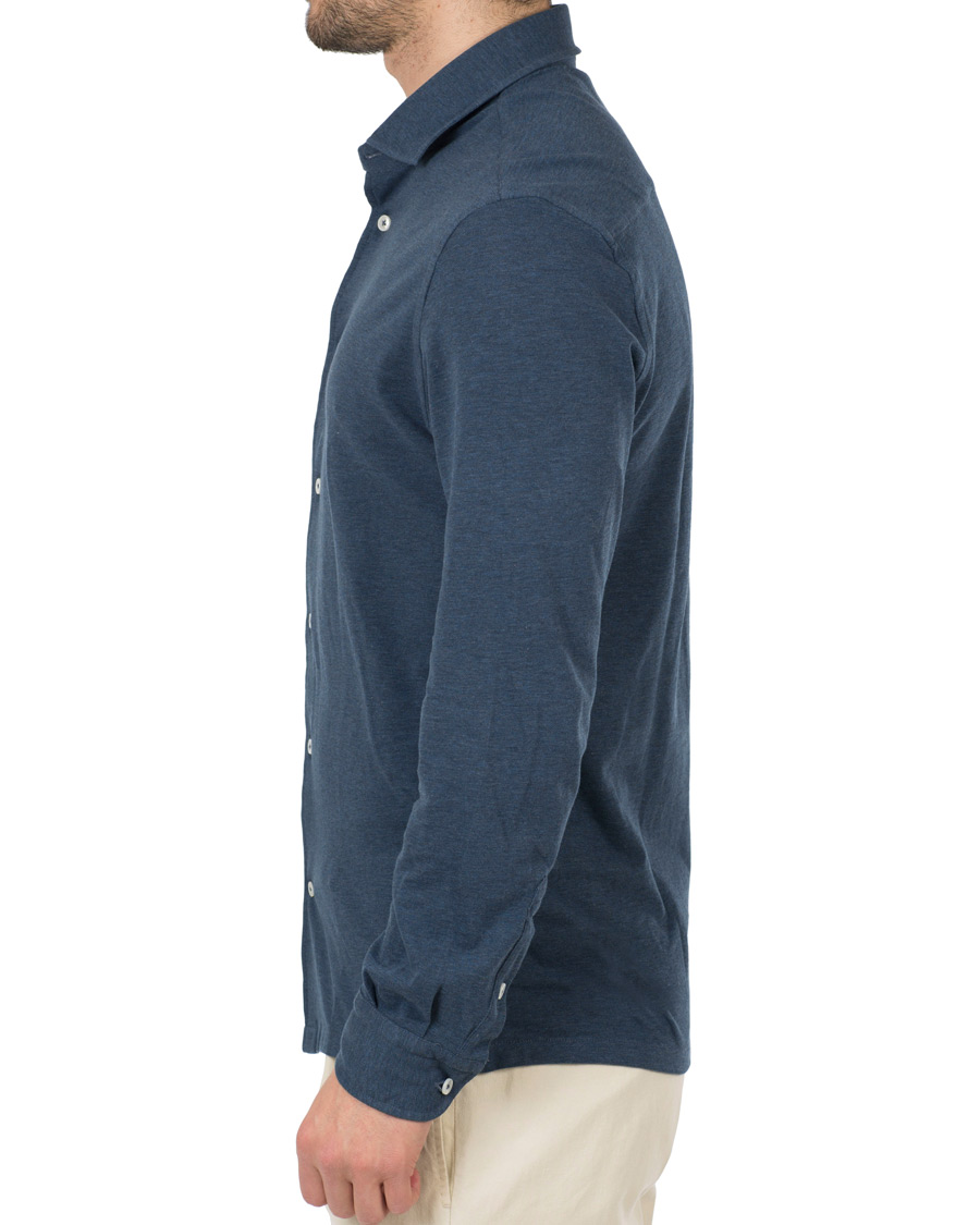 Heren | Overhemden | Barba Napoli | Jersey Shirt Blue