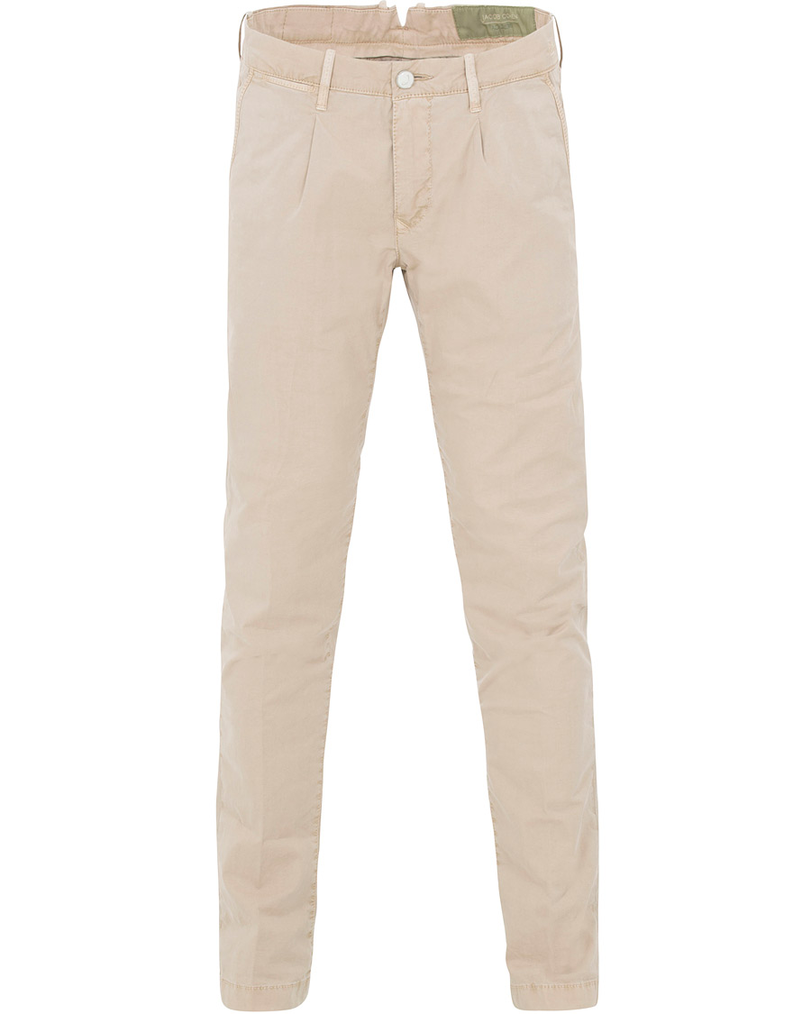 Heren | Broeken | Jacob Cohën | Jacob Cohen Alex Pleated Chinos Beige