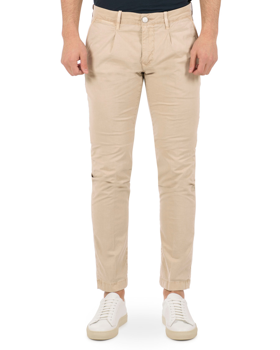 Heren | Broeken | Jacob Cohën | Jacob Cohen Alex Pleated Chinos Beige