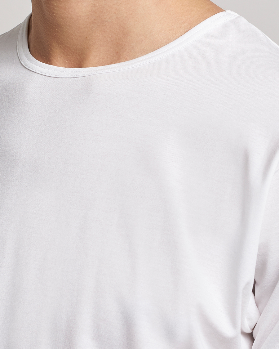 Heren | T-shirts | Sunspel | Superfine Cotton Crew Neck T-Shirt White
