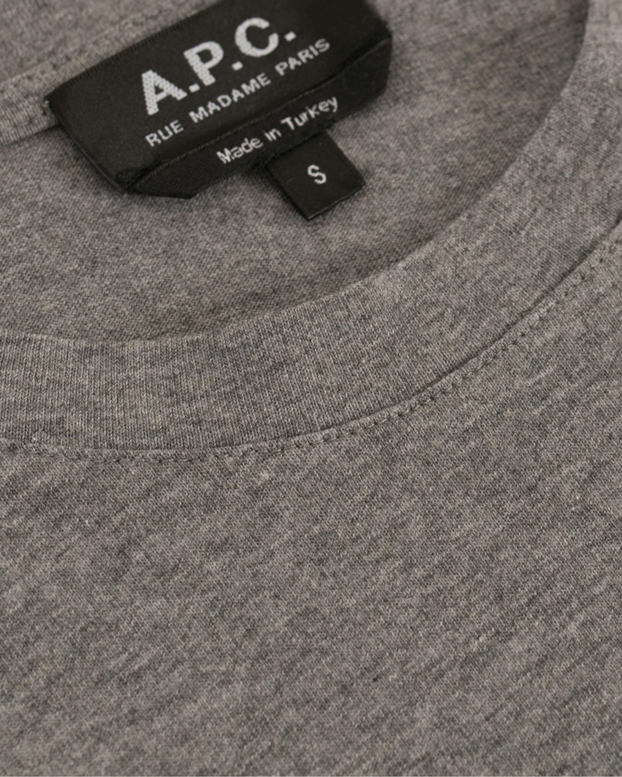 Heren | T-shirts | A.P.C. | Jimmy T-shirt Grey