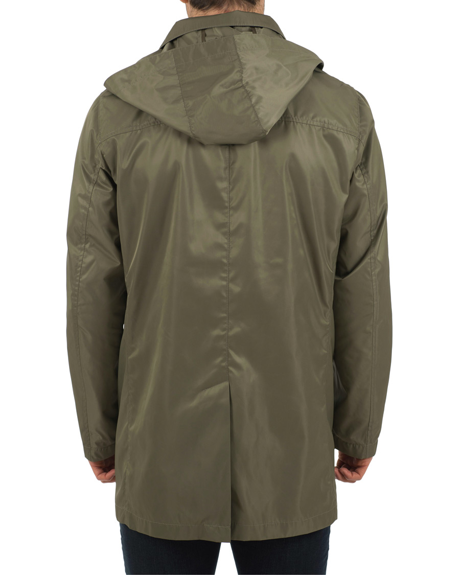 Heren | Jassen | Fay | Chelsea Nylon Memory Raincoat Military Green