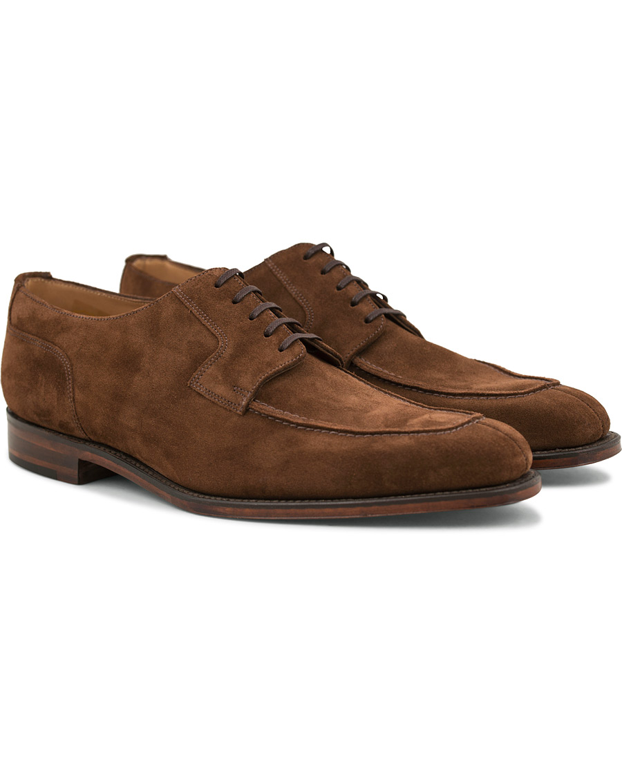 Heren | Loake 1880 Legacy Avon Derby Split Toe Brown Suede | Loake 1880 Legacy | Avon Derby Split Toe Brown Suede