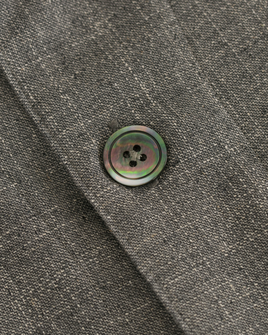Heren | Jassen | Oscar Jacobson | Hannes Wool/Cotton/Linen Shirt Jacket Grey