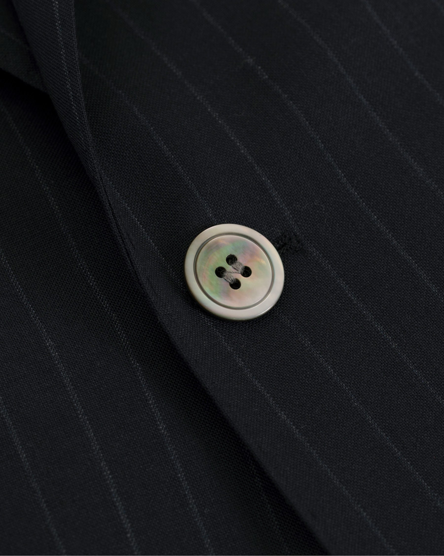 Heren | Pakken | Oscar Jacobson | Ferry Wool Pinstripe Suit Navy