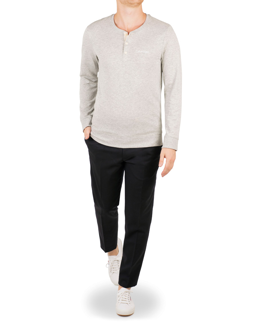Heren | Truien | Calvin Klein | Henley Heather Grey