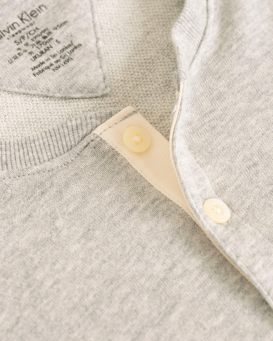 Heren | Truien | Calvin Klein | Henley Heather Grey