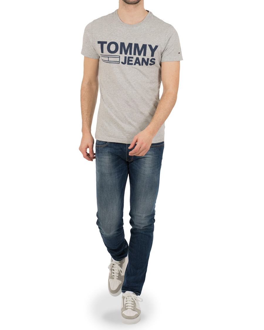 Heren | T-shirts | Tommy Jeans | Basic Tee Grey