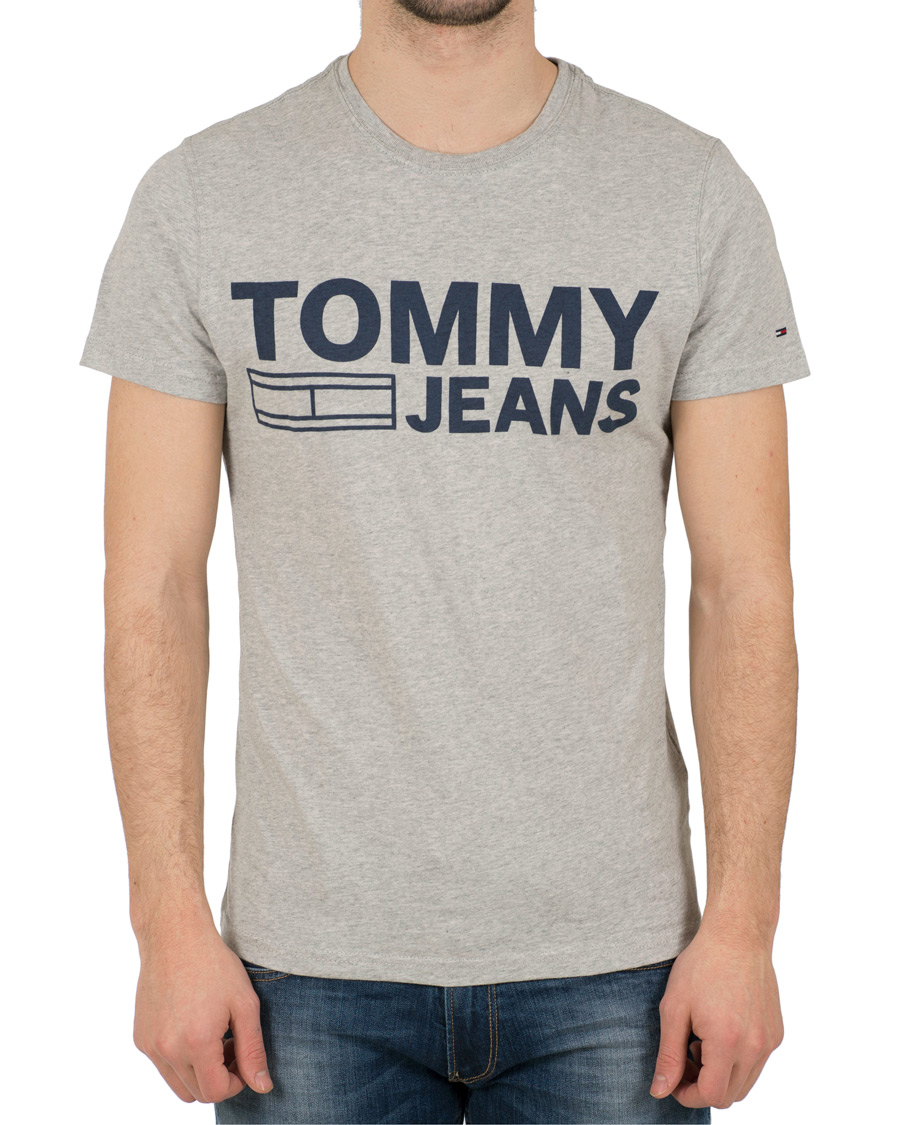 Heren | T-shirts | Tommy Jeans | Basic Tee Grey