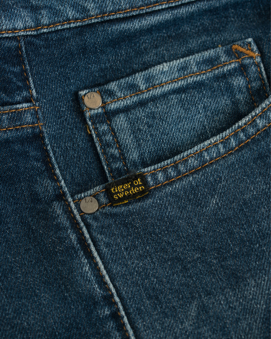 Heren | Jeans | Tiger of Sweden Jeans | Evolve Impact Jeans Medium Blue