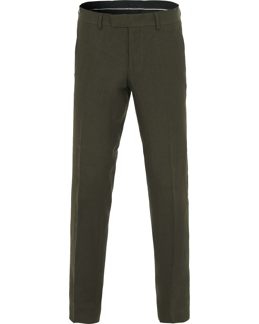 Heren | Broeken | Tiger of Sweden | Gordon Linen Trousers Green
