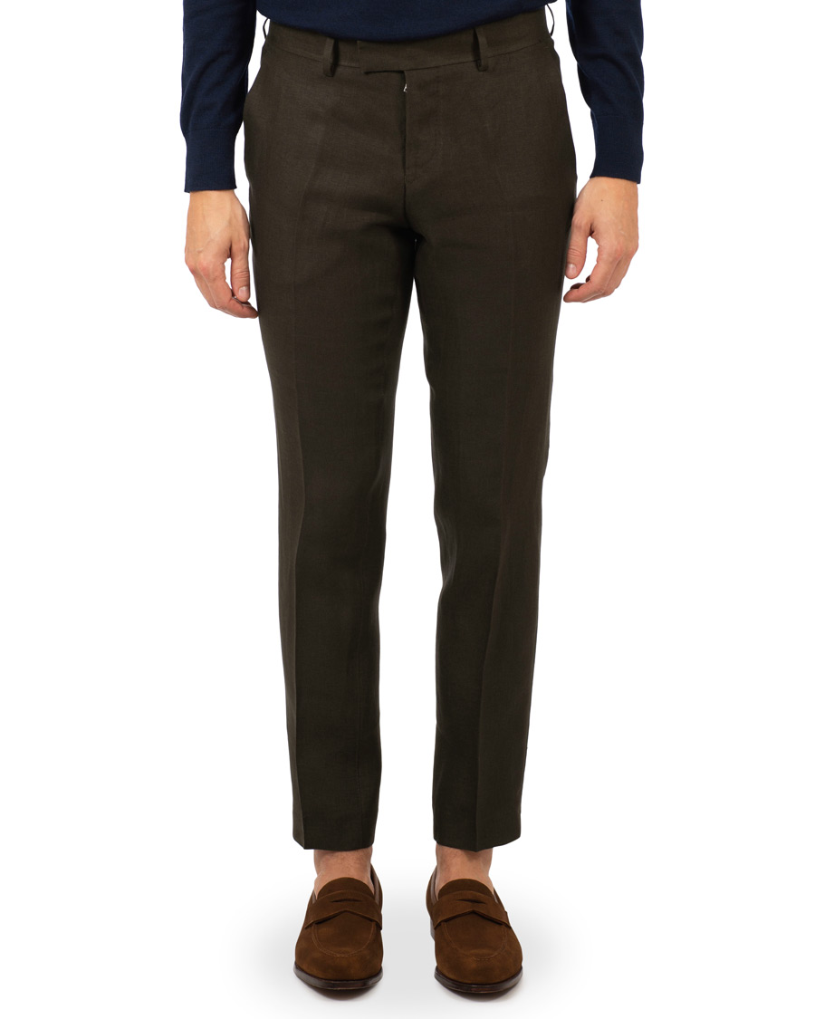 Heren | Broeken | Tiger of Sweden | Gordon Linen Trousers Green