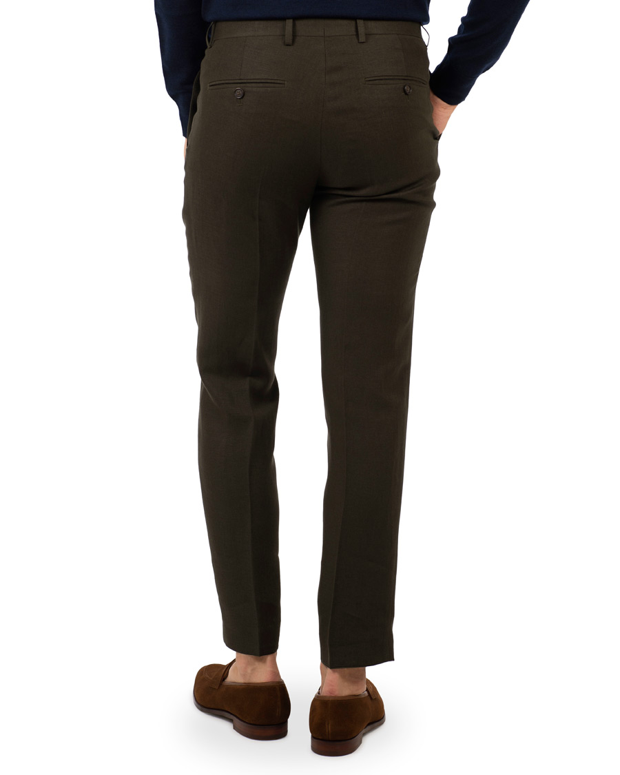 Heren | Broeken | Tiger of Sweden | Gordon Linen Trousers Green