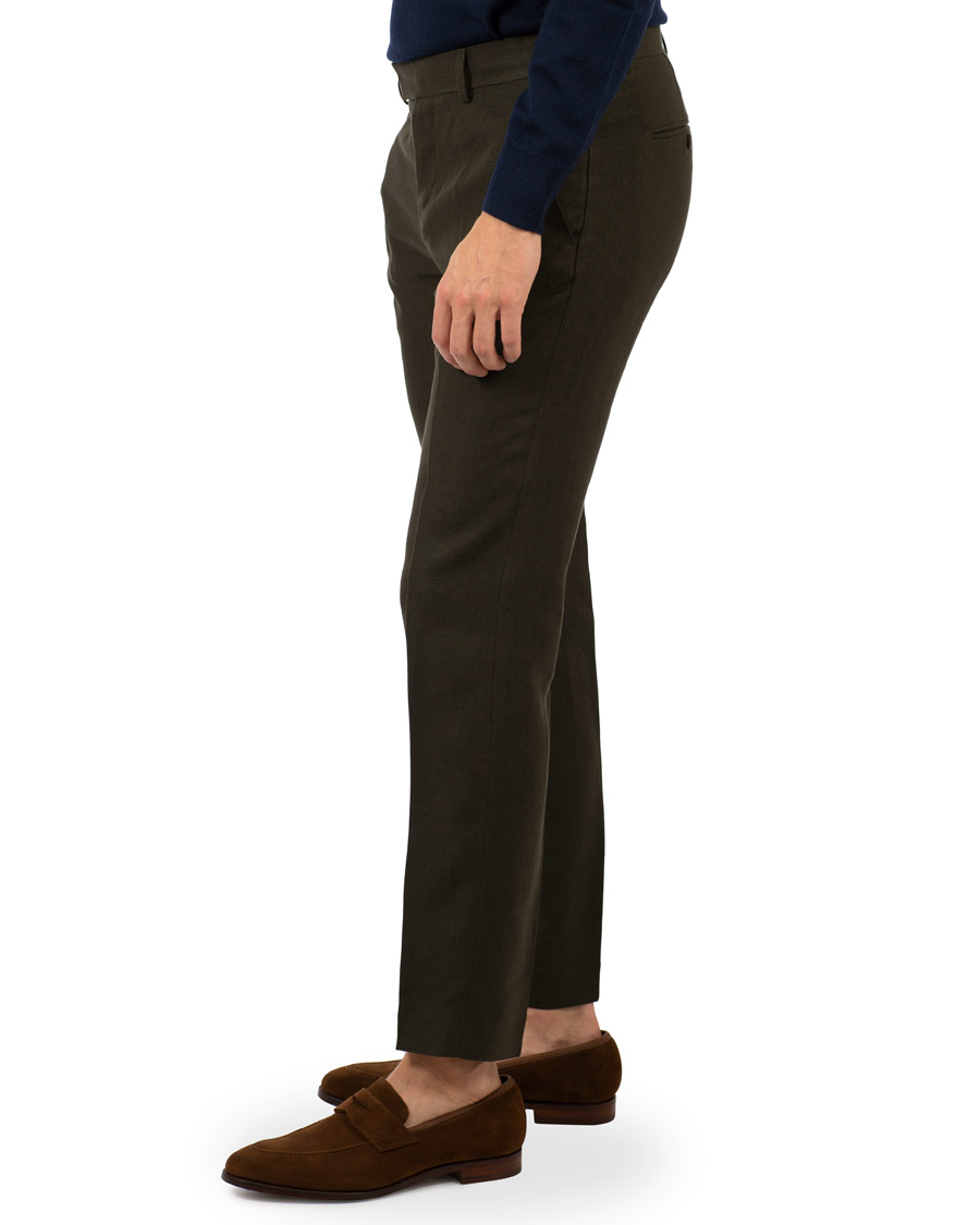 Heren | Broeken | Tiger of Sweden | Gordon Linen Trousers Green