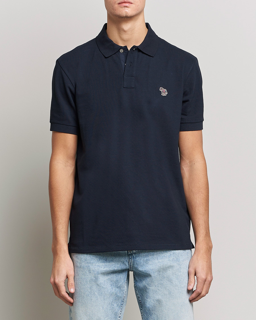 Heren | Best of British | PS Paul Smith | Regular Fit Zebra Polo Navy