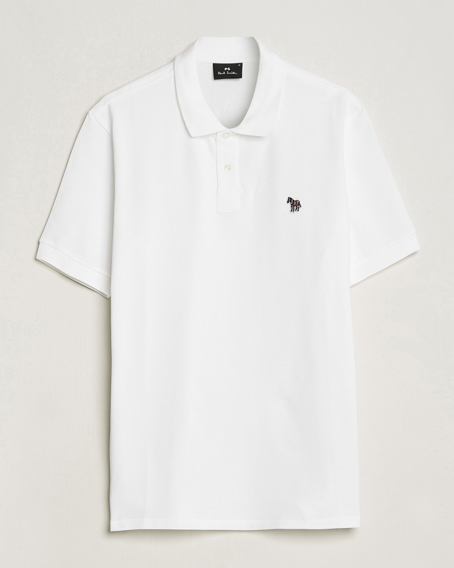 Heren | Polo's | PS Paul Smith | Regular Fit Zebra Polo White