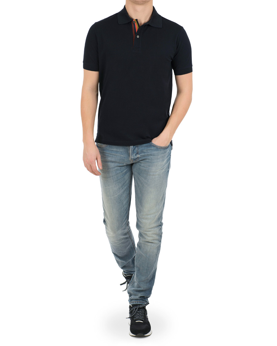 Heren | Polo's | Paul Smith | Placket Stripe Polo Navy XL