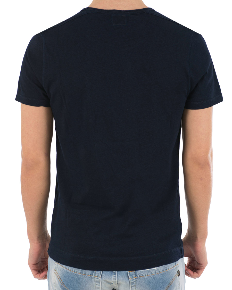 Heren | T-shirts | C.P. Company | Printed Indigo Jersey Dark Navy
