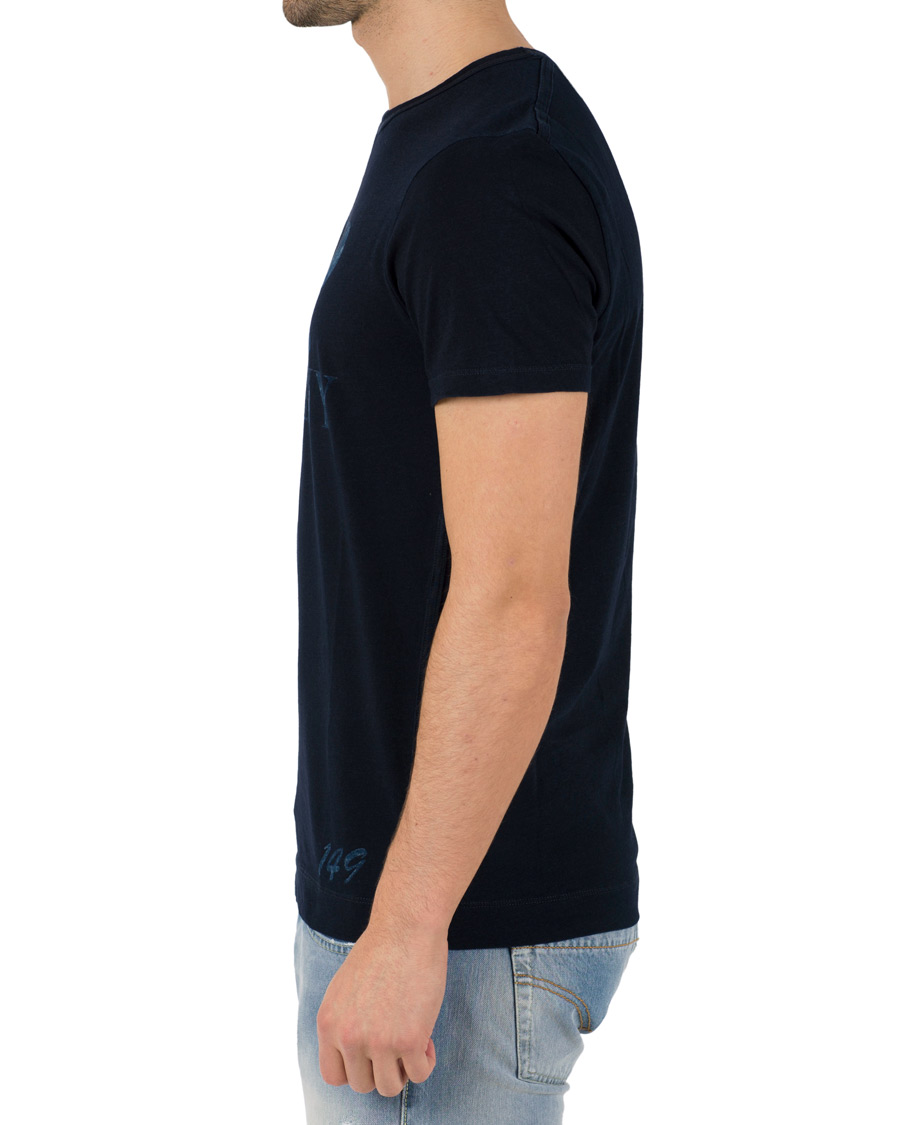 Heren | T-shirts | C.P. Company | Printed Indigo Jersey Dark Navy