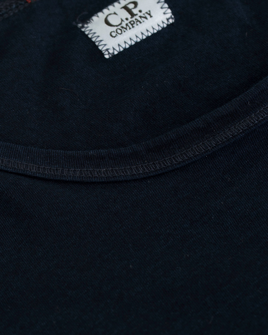 Heren | T-shirts | C.P. Company | Printed Indigo Jersey Dark Navy