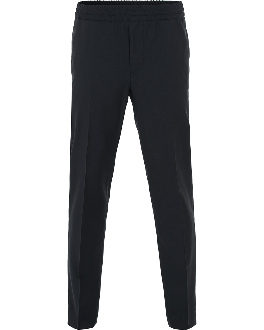 Heren | Broeken | J.Lindeberg | Sasha Comfort Wool Draw String Trousers Navy