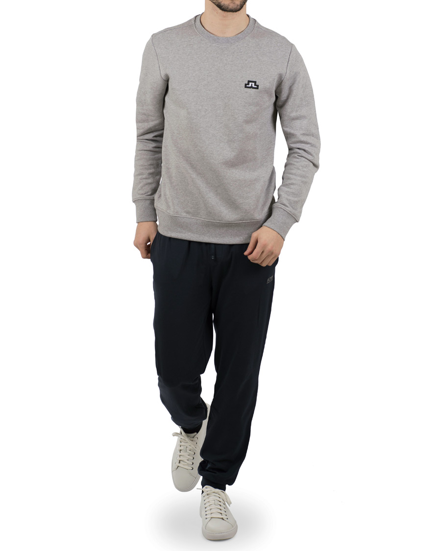 Heren | Truien | J.Lindeberg | Throw Loop Sweatshirt Light Grey