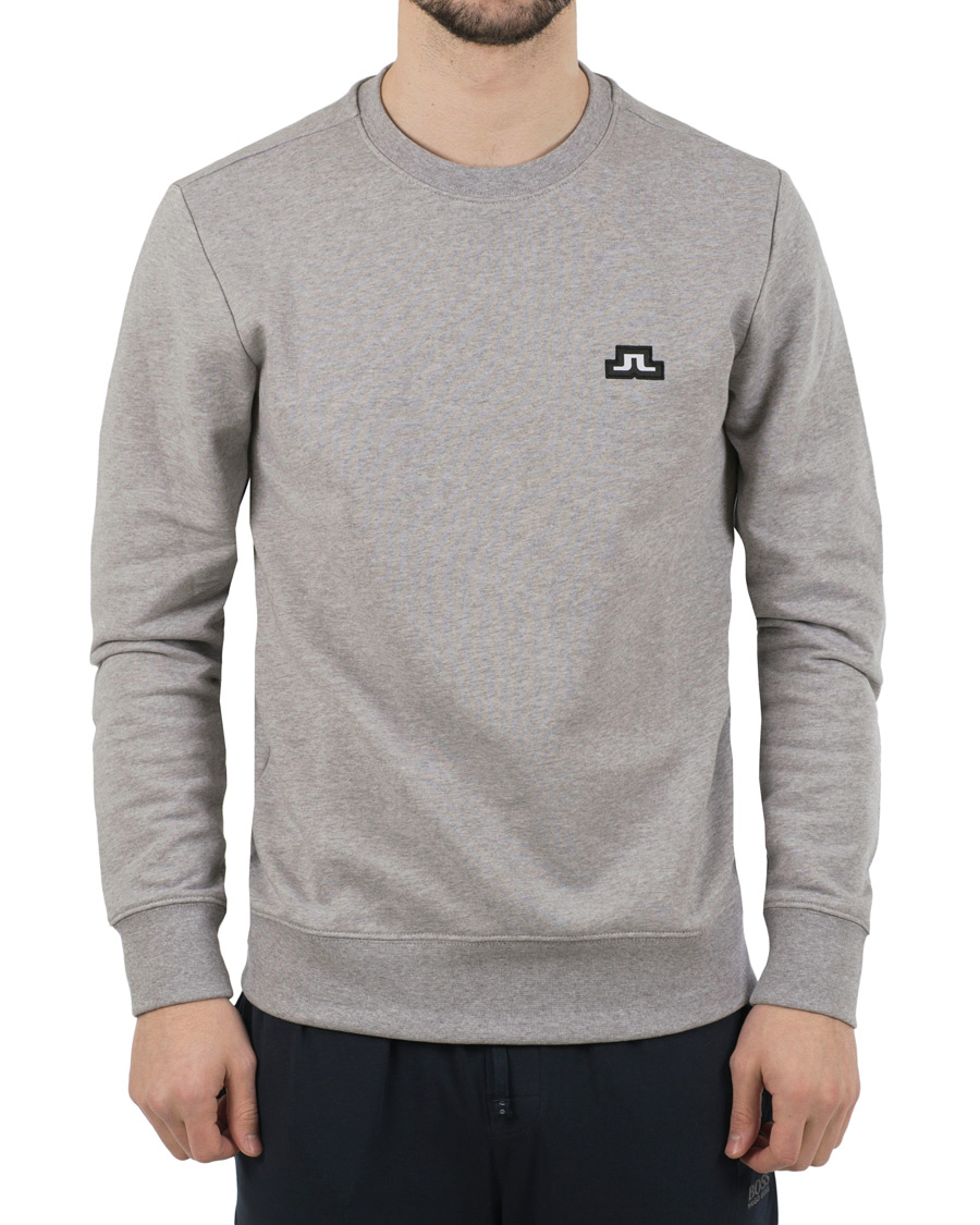 Heren | Truien | J.Lindeberg | Throw Loop Sweatshirt Light Grey
