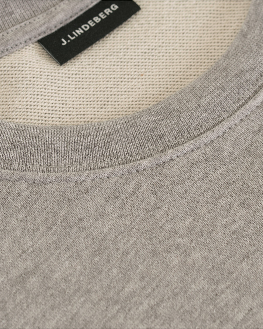 Heren | Truien | J.Lindeberg | Throw Loop Sweatshirt Light Grey
