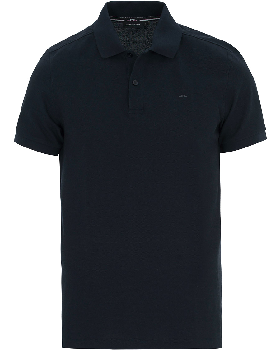 Heren | Polo's | J.Lindeberg | Slim Fit Troy Clean Pique Navy