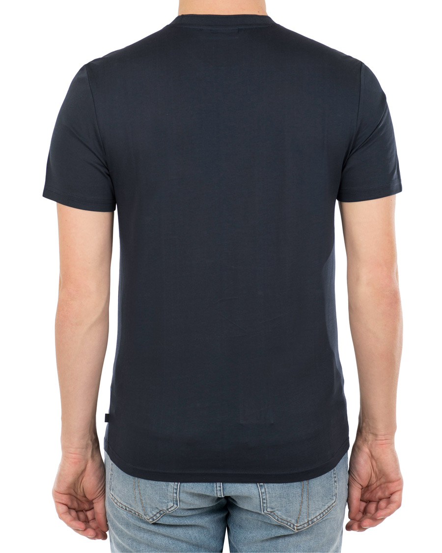 Heren | T-shirts | J.Lindeberg | Silo Fine Cotton Crew Neck Tee Navy