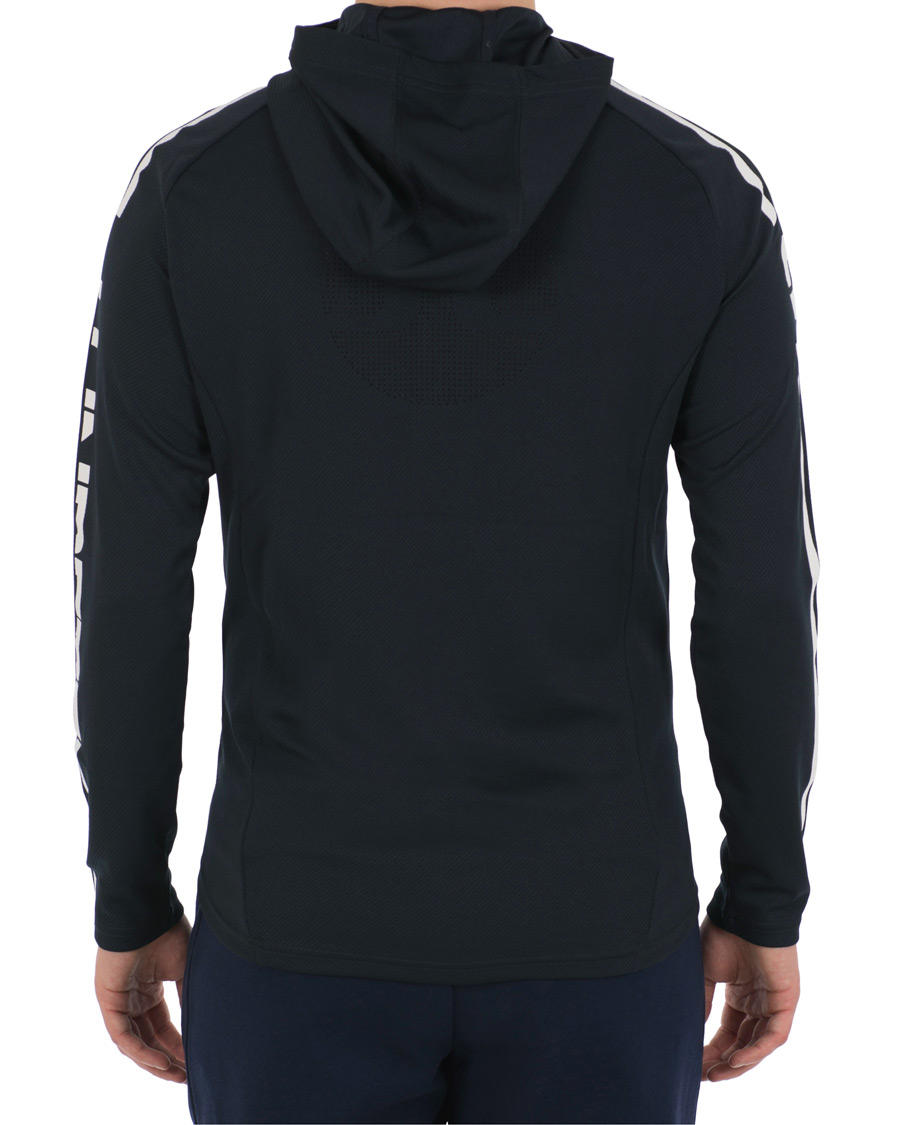 Heren | Truien | J.Lindeberg | Colin Double Mesh Hoodie Navy