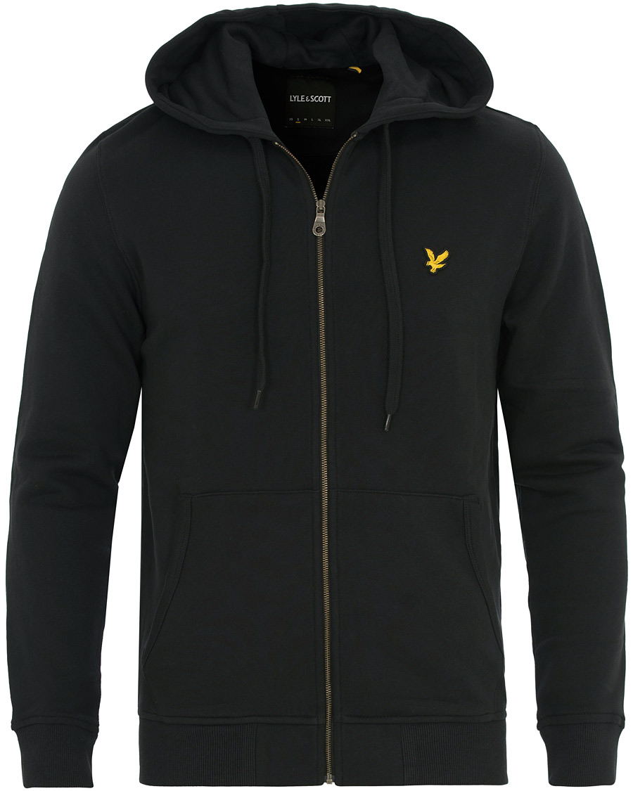 Heren | Truien | Lyle & Scott | Zip Through Hoodie True Black