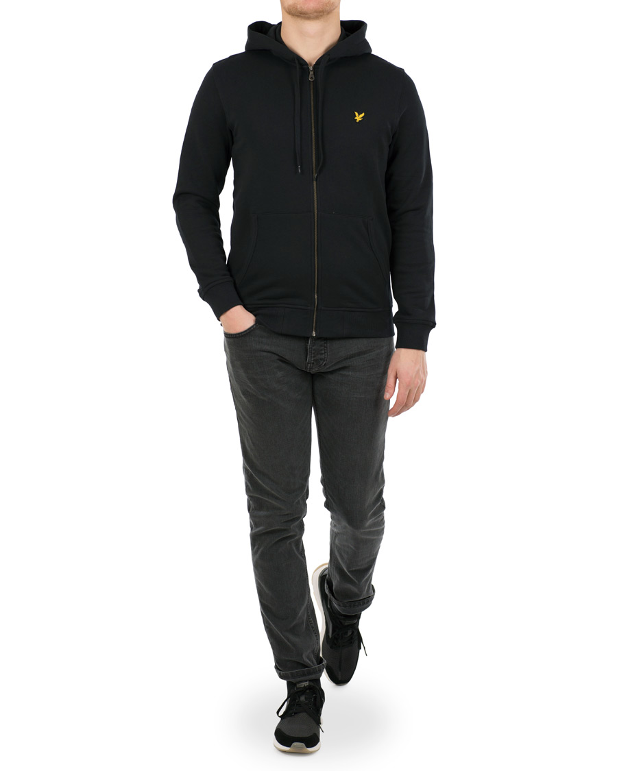 Heren | Truien | Lyle & Scott | Zip Through Hoodie True Black