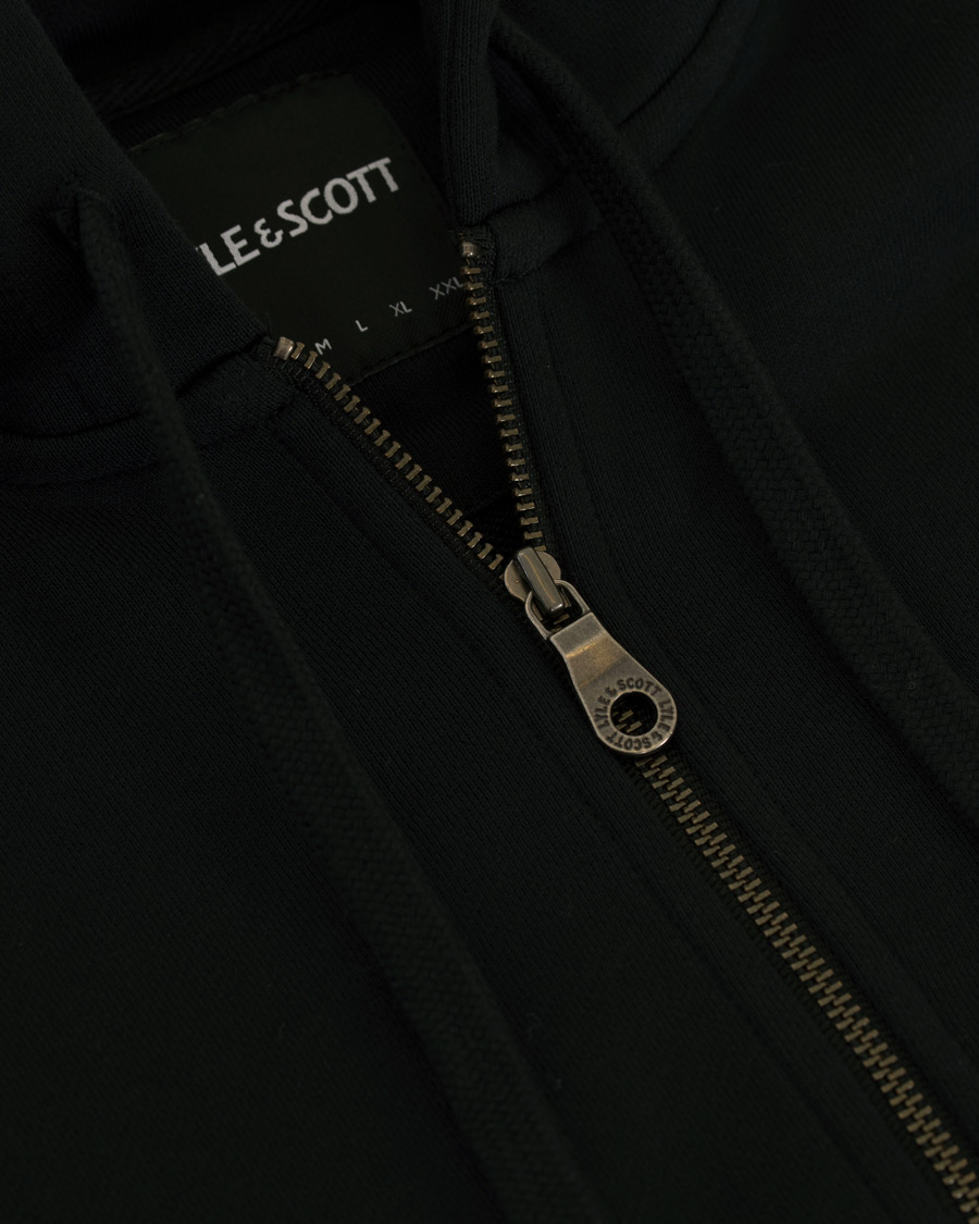 Heren | Truien | Lyle & Scott | Zip Through Hoodie True Black