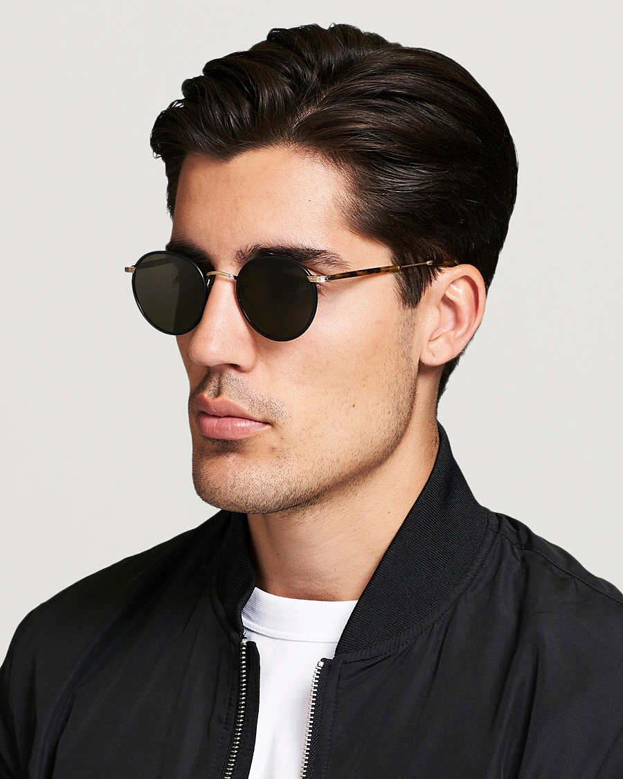 Men | Garrett Leight | Garrett Leight | Wilson 49 Sunglasses Matte Black/Tortoise/Pure Grey