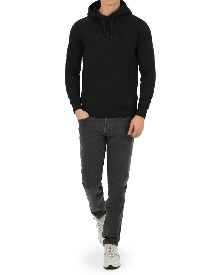 Heren | Truien | Peak Performance | Logo Hoodie Black